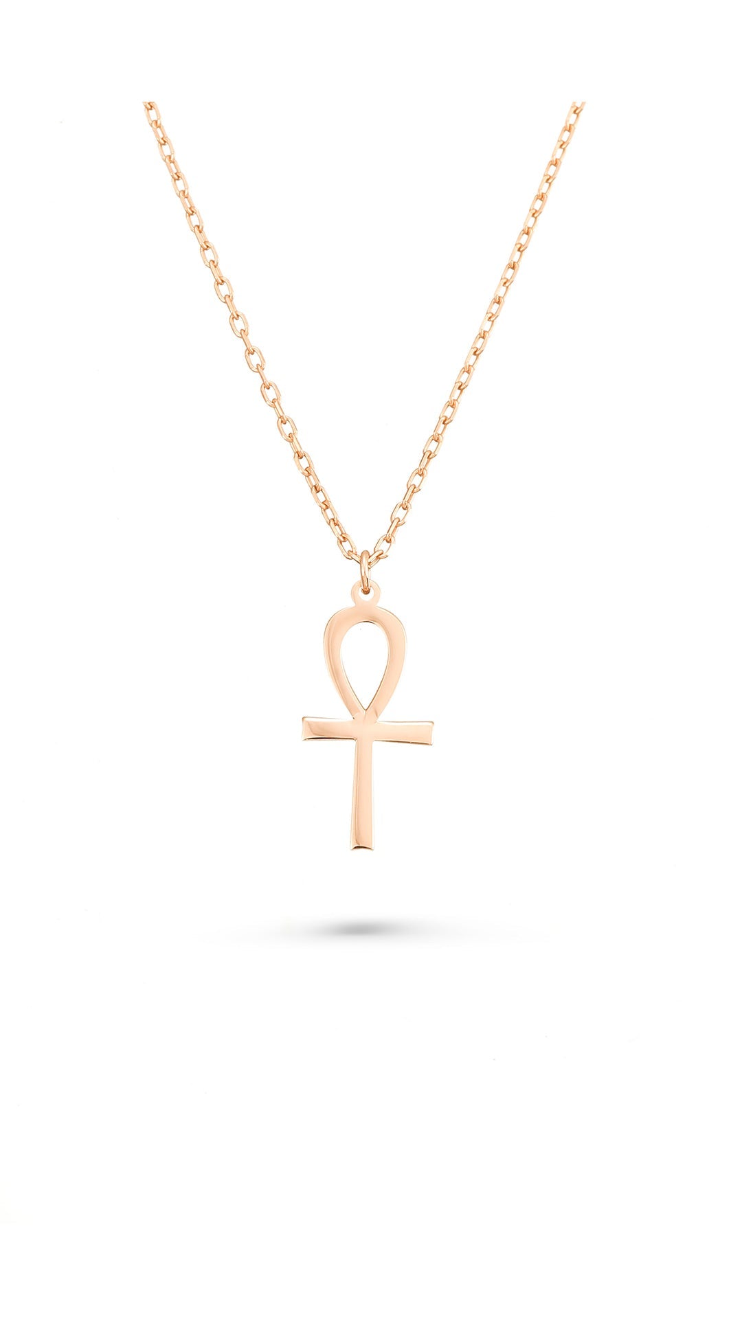 925 Silver Ankh Pendant Necklace